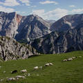 Braies-Dolomitok, Dél-Tirol, Olaszország.