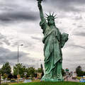 a Szabadság-szobor másolata Colmarban,Franciaország