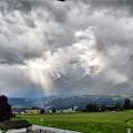 felszakadozó felhőzet Tirolban,Ausztria