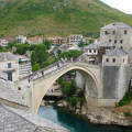 Az újjáépített mostari híd, Bosznia-Hercegovina