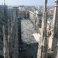 Sur le toit de la cathédrale de Milan