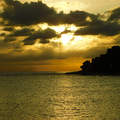 Horvátország, Umag, Adriai tenger, naplemente