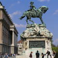 Budapest, Savoyai Jenő szobra a Vár előtt