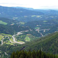 Kilátás a Hirschenkogel tetejéről  Semmering, Ausztria