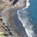 Tenerifei fekete homokos tengerpart- Playa de las Gaviotas
