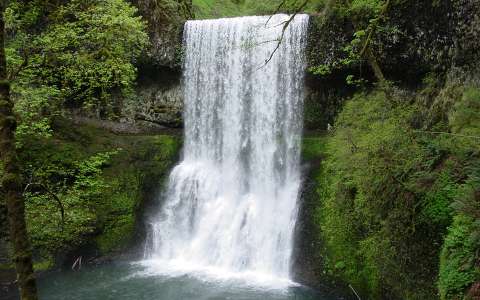 Silver Falls Állami Park, Oregon, USA