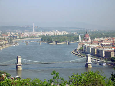 Budapest, Lánchíd, Duna, Magyarország