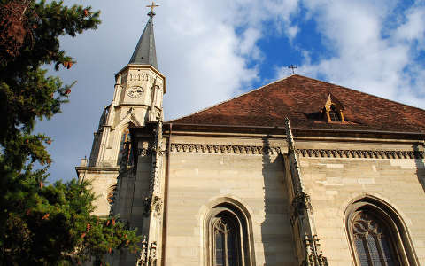 Kolozsvár, Szent Mihály templom a bejárat felől, Erdély