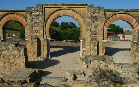 Córdoba, Spain. Restoration work of Al madinah al-Zahra