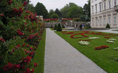 Salzburg,Mirabell kastély parkja