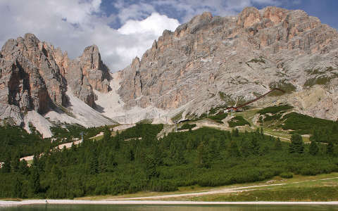 Monte Cristallo, Dolomitok, Olaszország.