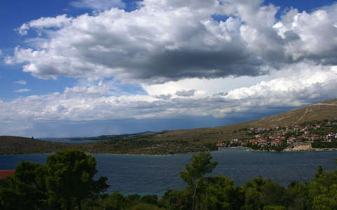 Felhők az Adria fölött, Horvátország.