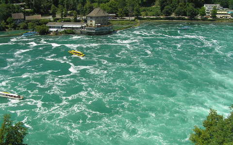 Schaffhausen a Rajna vízesésnél,Svájc