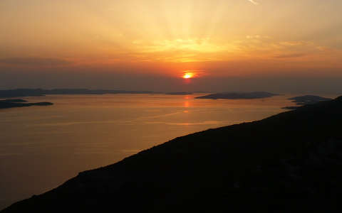 Horvátország, Preko, naplemente