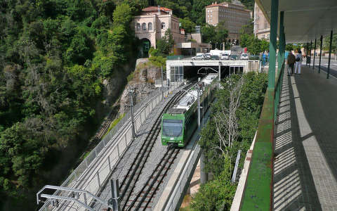 Barcelona, Montserrat. Railway to Monastery Montserrat