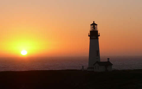 USA,Oregon,Yaquina lighthouse
