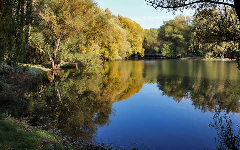 Magyarország, Dunaújváros, szabadstrand ősszel