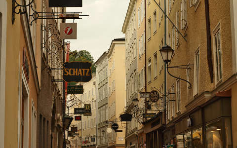 Salzburgi utcarészlet, Ausztria