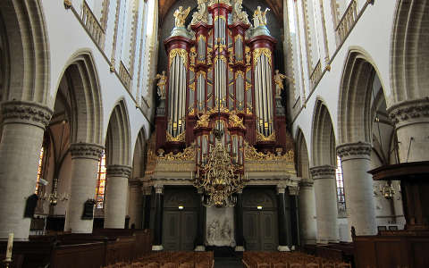 Haarlem, Holland, Sint Bavo Kerk Orgel