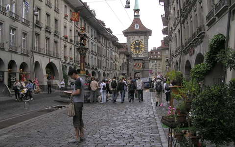 Bern főutcája,Svájc