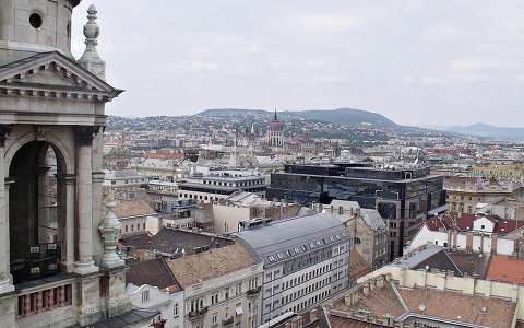Magyarország, Budapest, kilátás a Szent István Bazilika tetejéről