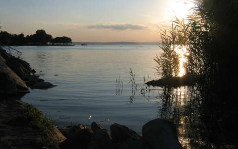 balaton magyarország naplemente tó