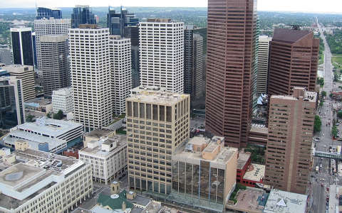 Kanada Calgary városközpont.