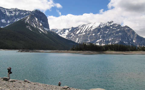 hegy kanada kövek és sziklák tó