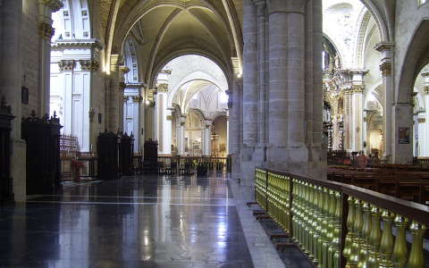 Katedrális belülről, Valencia, Spanyolország