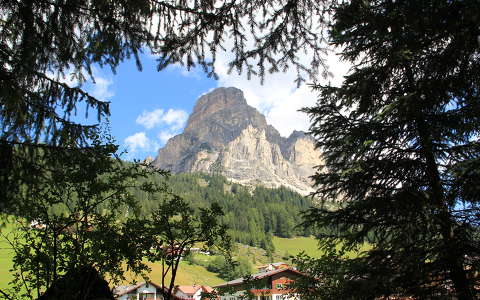 Sassongher at at the Italian Alps.