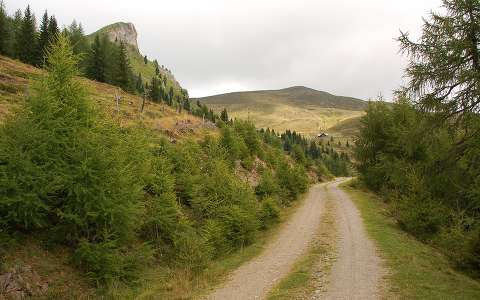 Háttérben a Kapeller Alm, Karintia, Ausztria