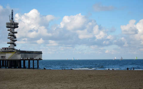 SCHEVENINGEN (Den Haag) Holland, Het Strand a/d Boulevard