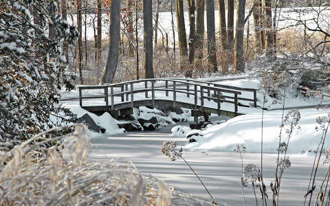 címlapfotó folyó híd tél