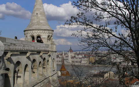 Budapest,Kilátás a Halászbástyával