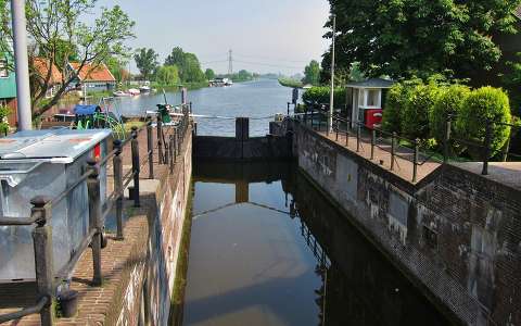 LOCKS AT NAUERNA-NORTH-HOLLAND, NETHERLANDS