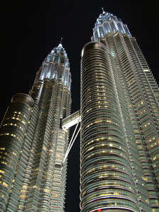 Petronas-tornyok, Kuala Lumpur, Malajzia