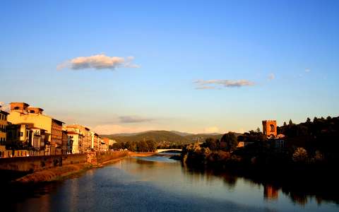 Olaszország, Firenze - Arno-folyó