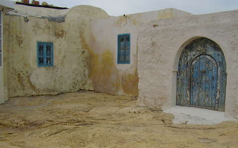 Vidéki település házai, Tunézia