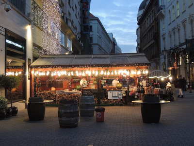 Budapest,Dorottya utca,karácsonyi vásár