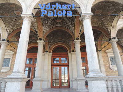 Budapest,Várkert palota a Várkertbazár előtt