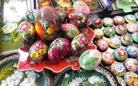 Kézzel festett orosz tojások