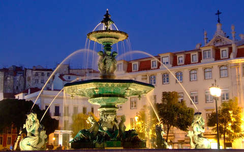Fountain szökőkút, Lisszabon, Portugália