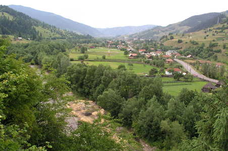 Látkép a Rákóczi-várból, Gyimes