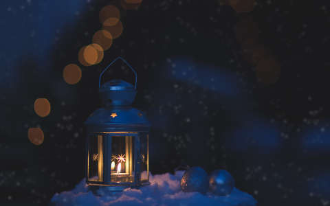 gyertya karácsonyi dekoráció lámpa tél