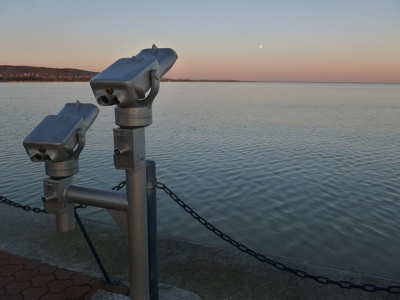 Balaton-part, estefelé.