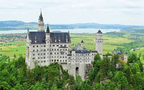 alpok címlapfotó neuschwanstein kastély németország