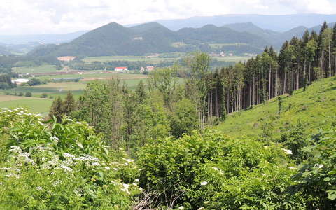 Kilátás Hochosterwitz várából,Ausztria