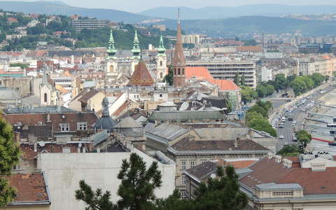Budapest,Budai oldal a Várból