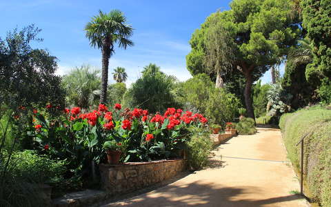 kertek és parkok nyár spanyolország út