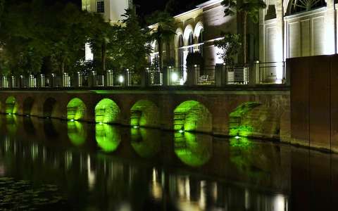híd tükröződés éjszakai képek